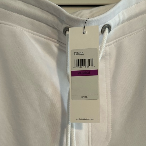 Calvin Klein Men’s White Sweatpants NWT 2XL - Picture 7 of 7